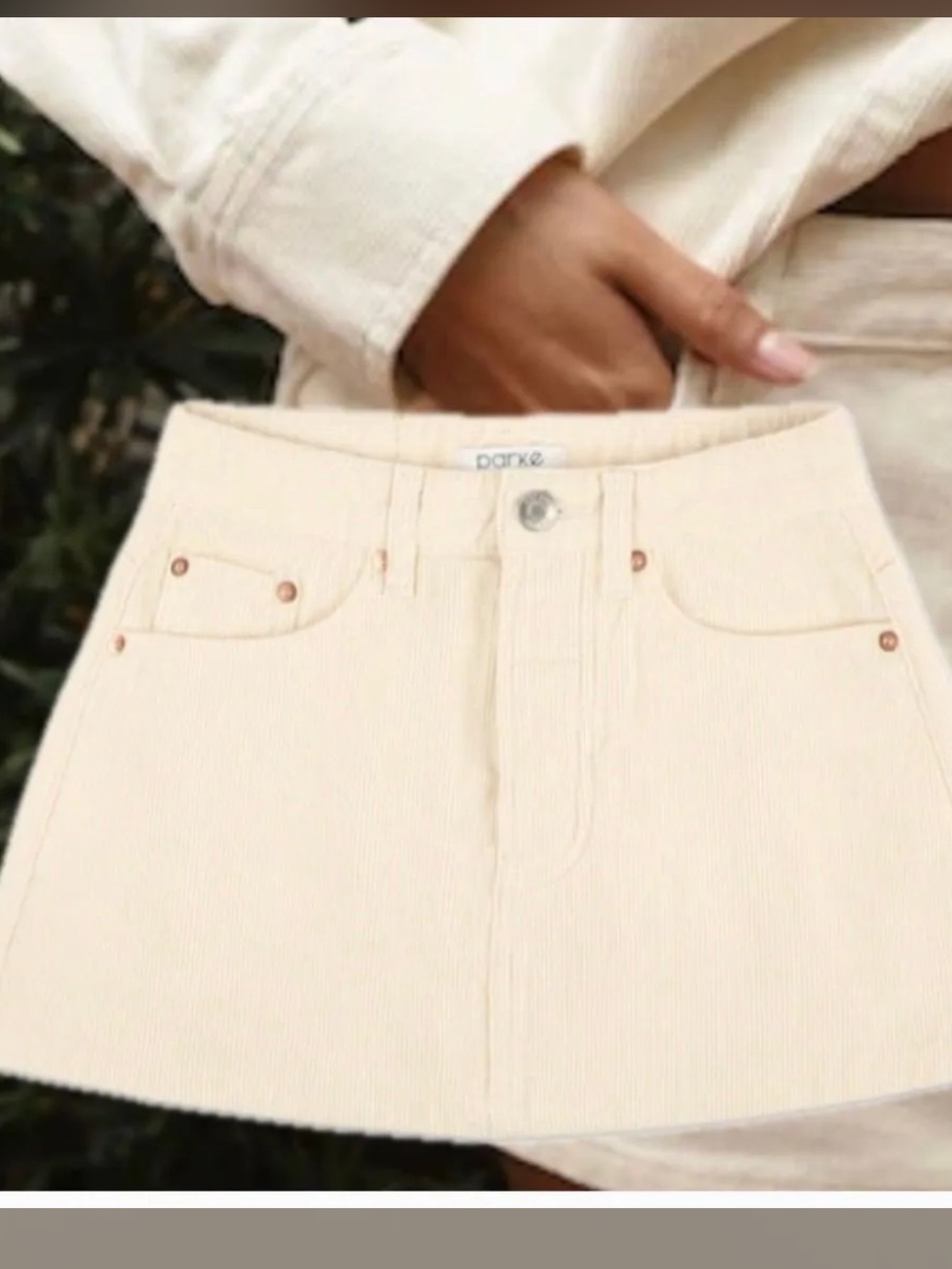 PARKE Denim Mini Skirt size 26